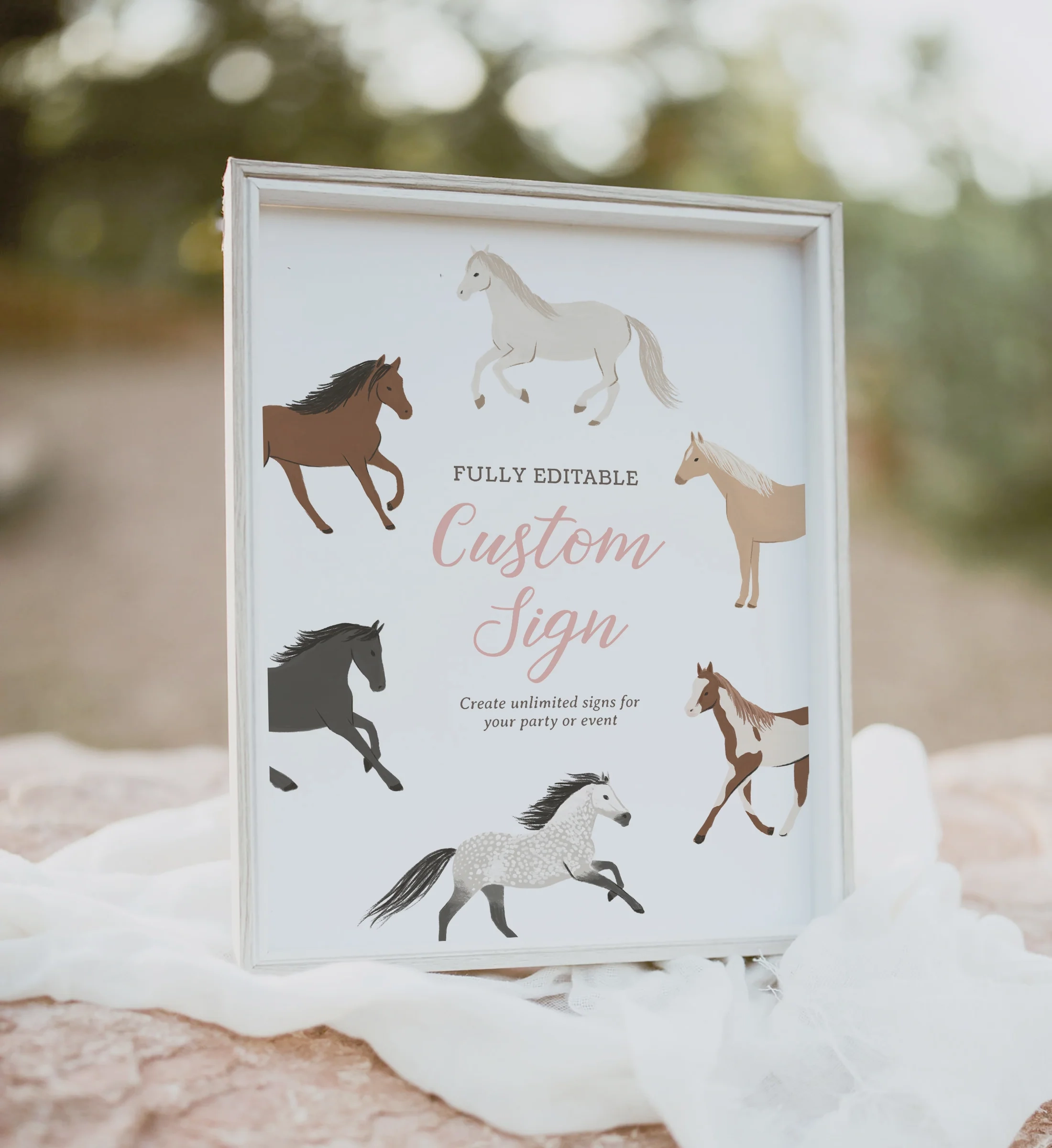 Horse Birthday Signs Printables