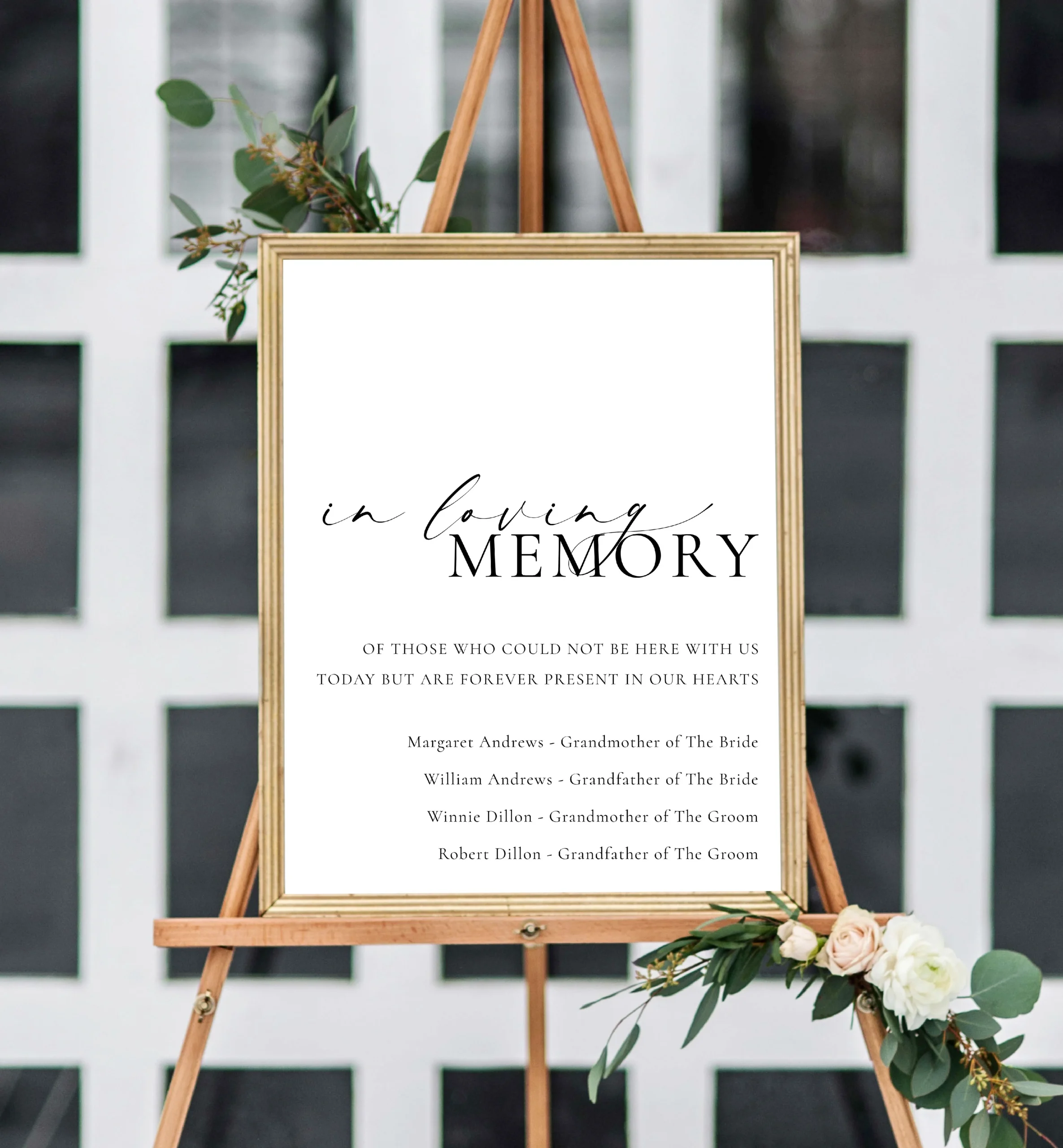 Memorial Remebrance Image Sign Printable Memorial Remebrance Image Sign Printable