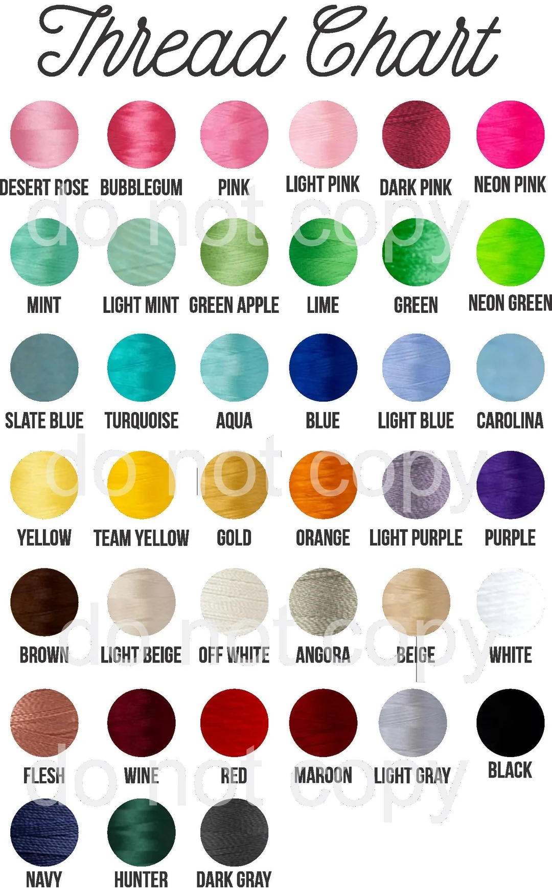 Embroidery Thread Chart Download Etsy Embroidery Thread Chart Download Etsy