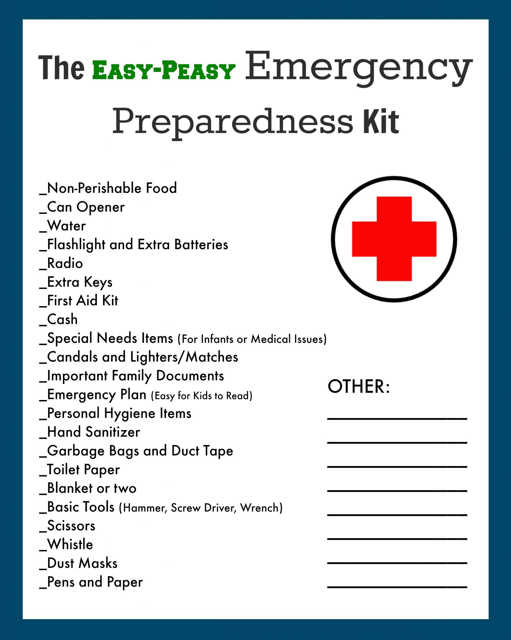 Printable List Emergency Preperation Books Printable List Emergency Preperation Books