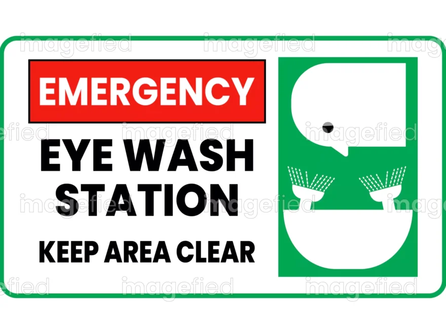 Emergency Eye Wash Station Sign Printable Imagefied