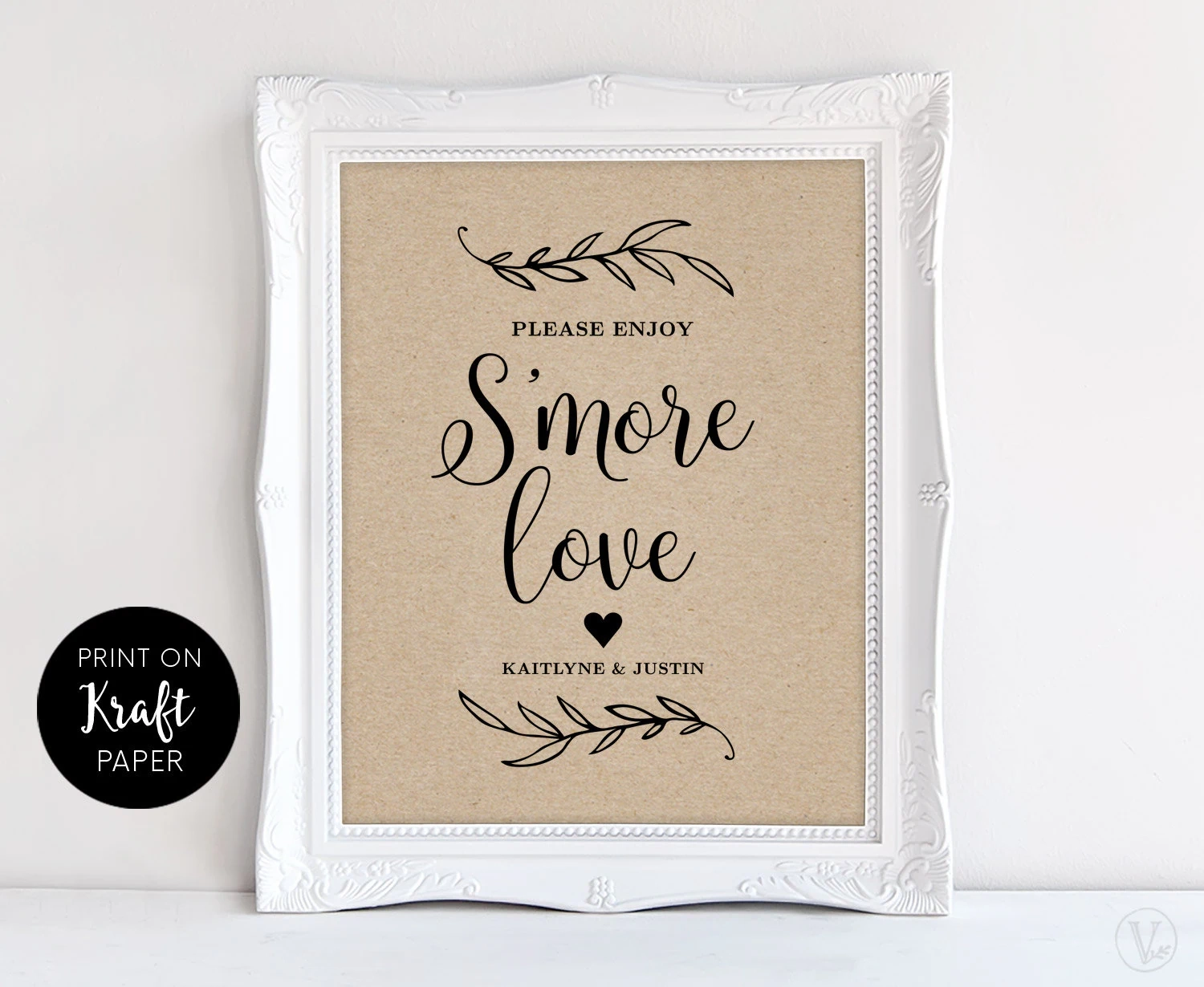 Enjoy S more Love Sign S mores Sign Wedding Sign Printable S 