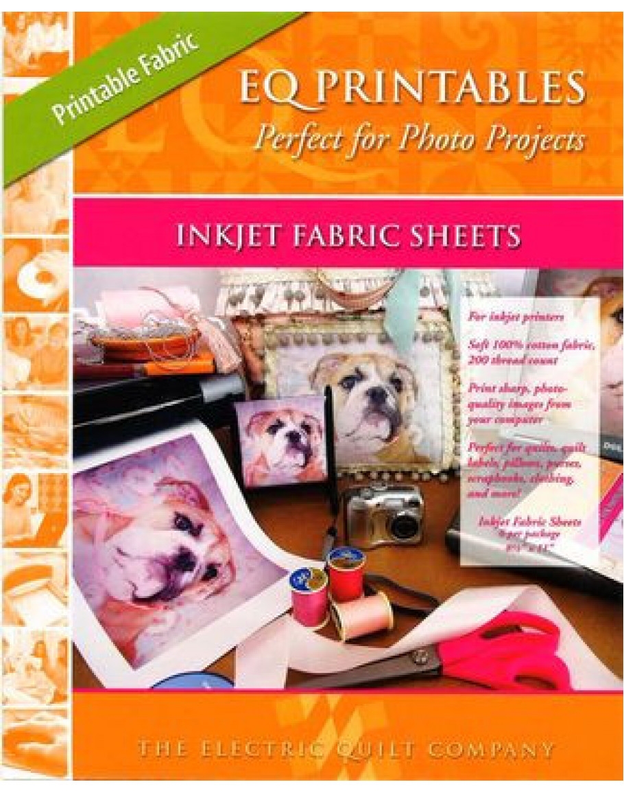 EQ Printables Perfect For Photo Projects Inkjet Fabric Sheets 