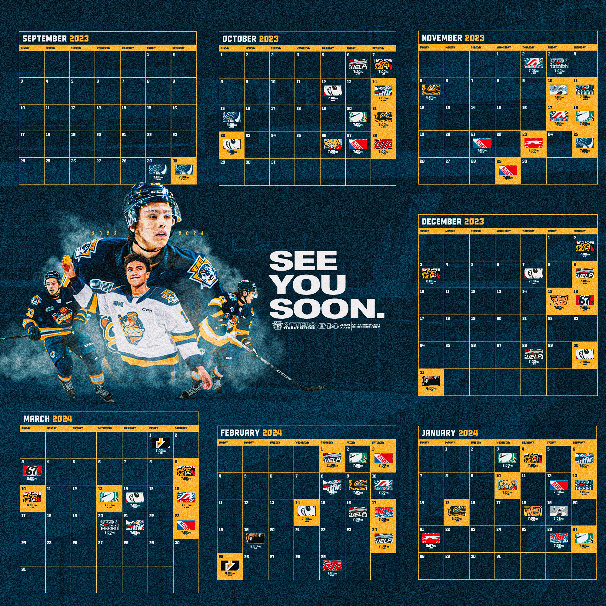 ERIE OTTERS ANNOUNCE 2023 24 ONTARIO HOCKEY LEAGUE SCHEDULE Erie ERIE OTTERS ANNOUNCE 2023 24 ONTARIO HOCKEY LEAGUE SCHEDULE Erie