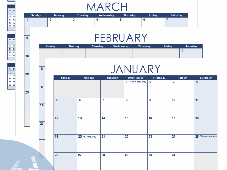 Excel Calendar Template For 2025 And Beyond