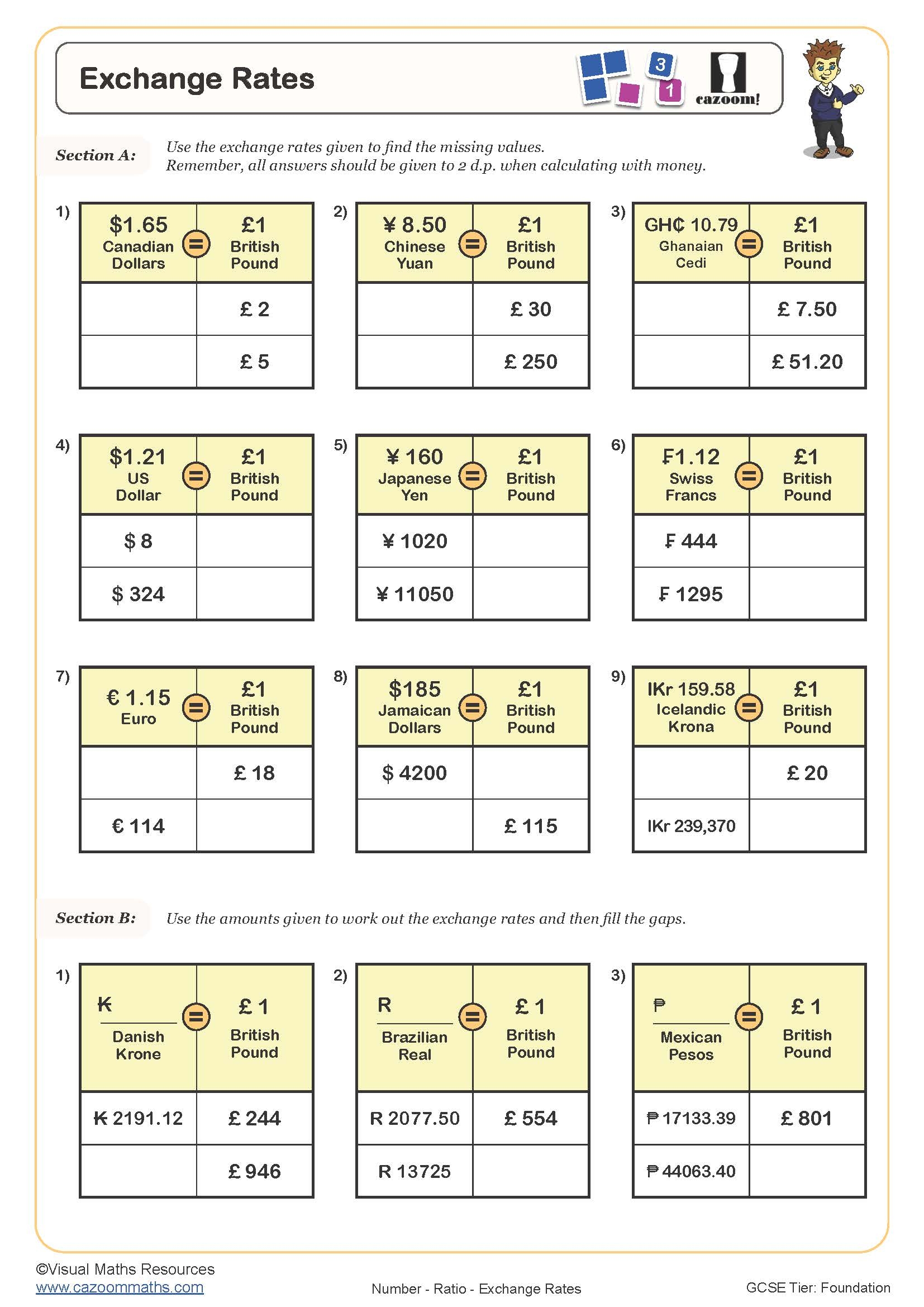 Printable Currency Converter Chart Printable Currency Converter Chart