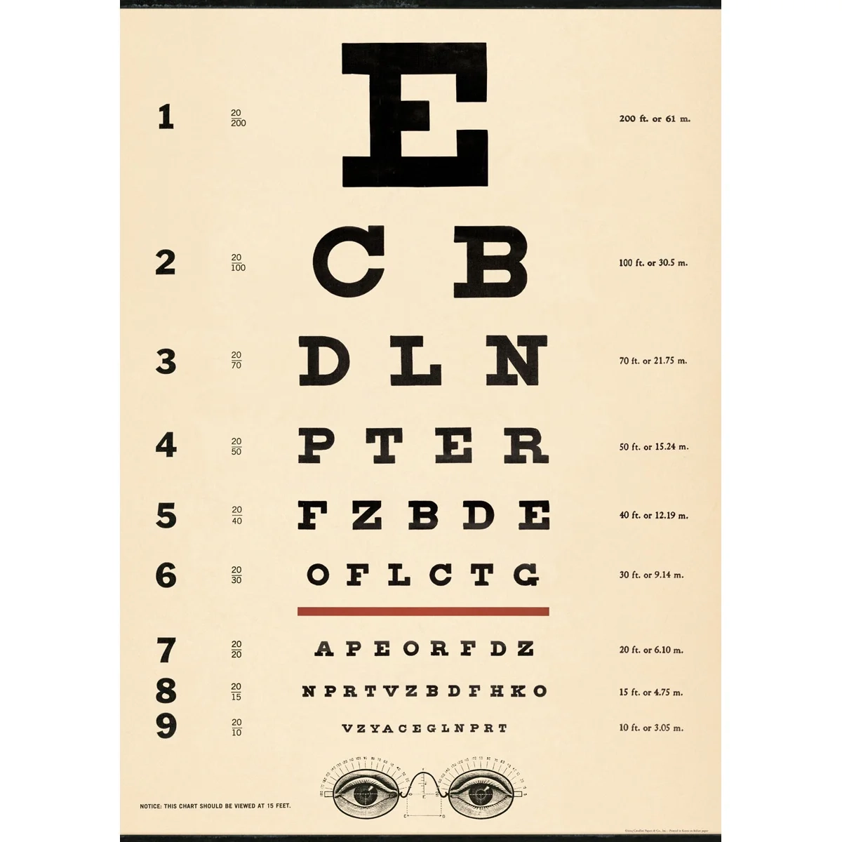 Printable Eye Picture Chart With Objects