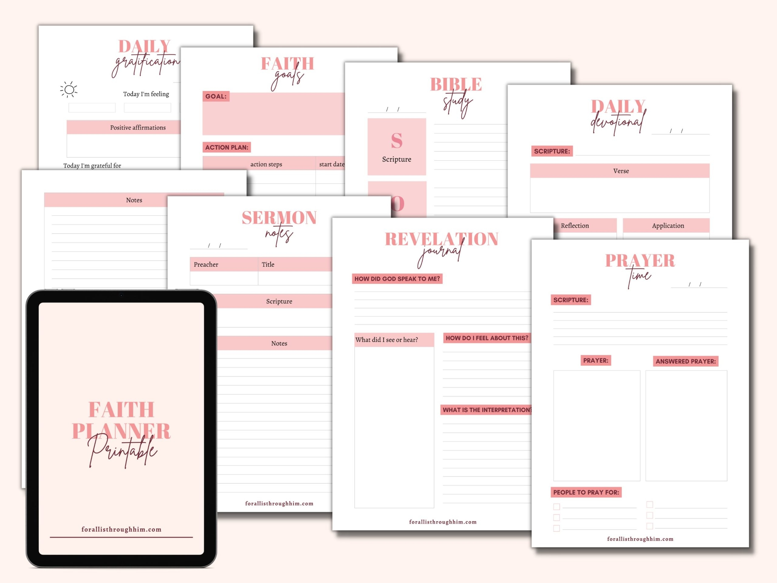 Faith Planner Printable Cover Faith Planner Printable Cover