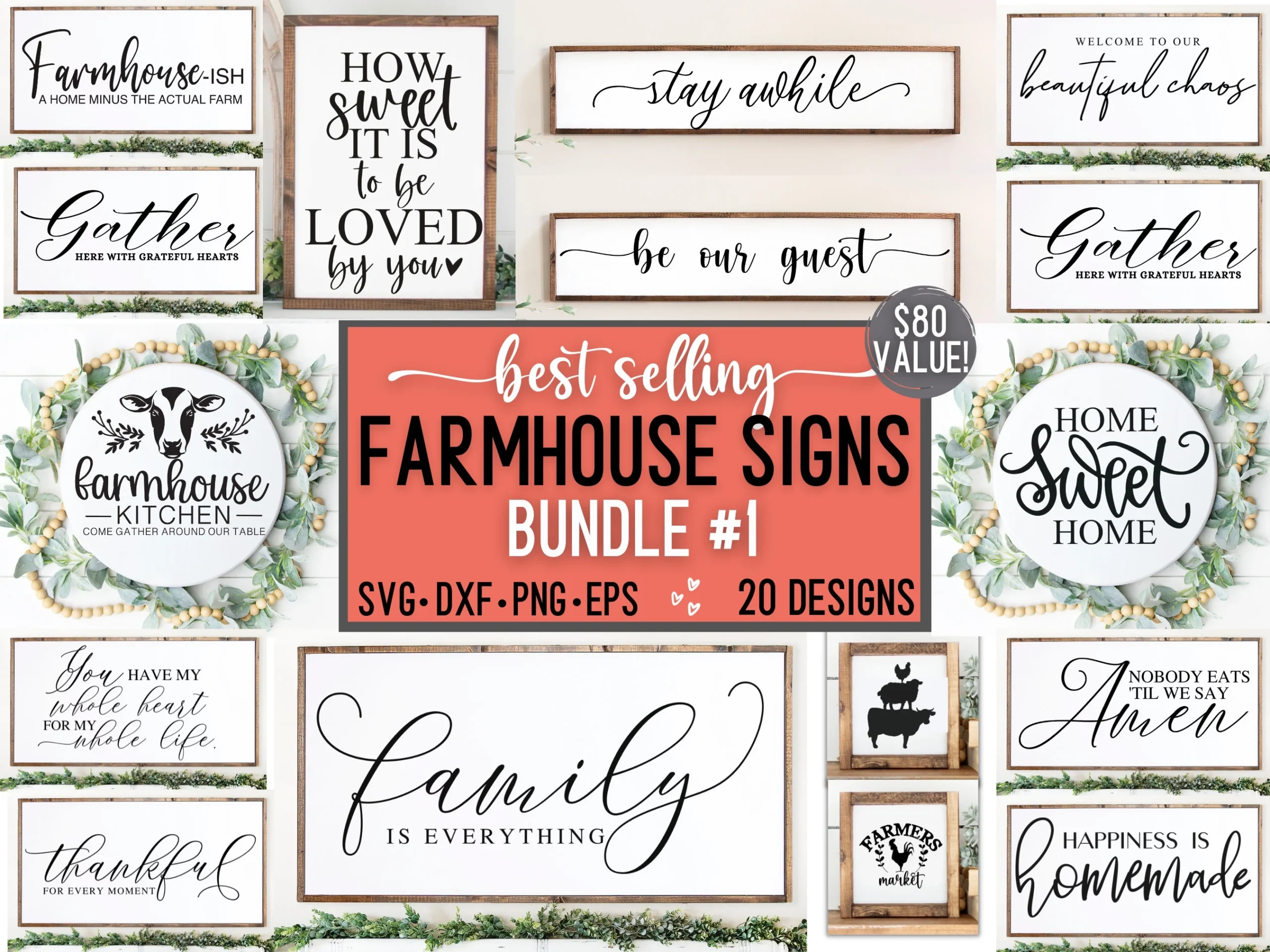 Printable Farmhouse Phrases For Signs
