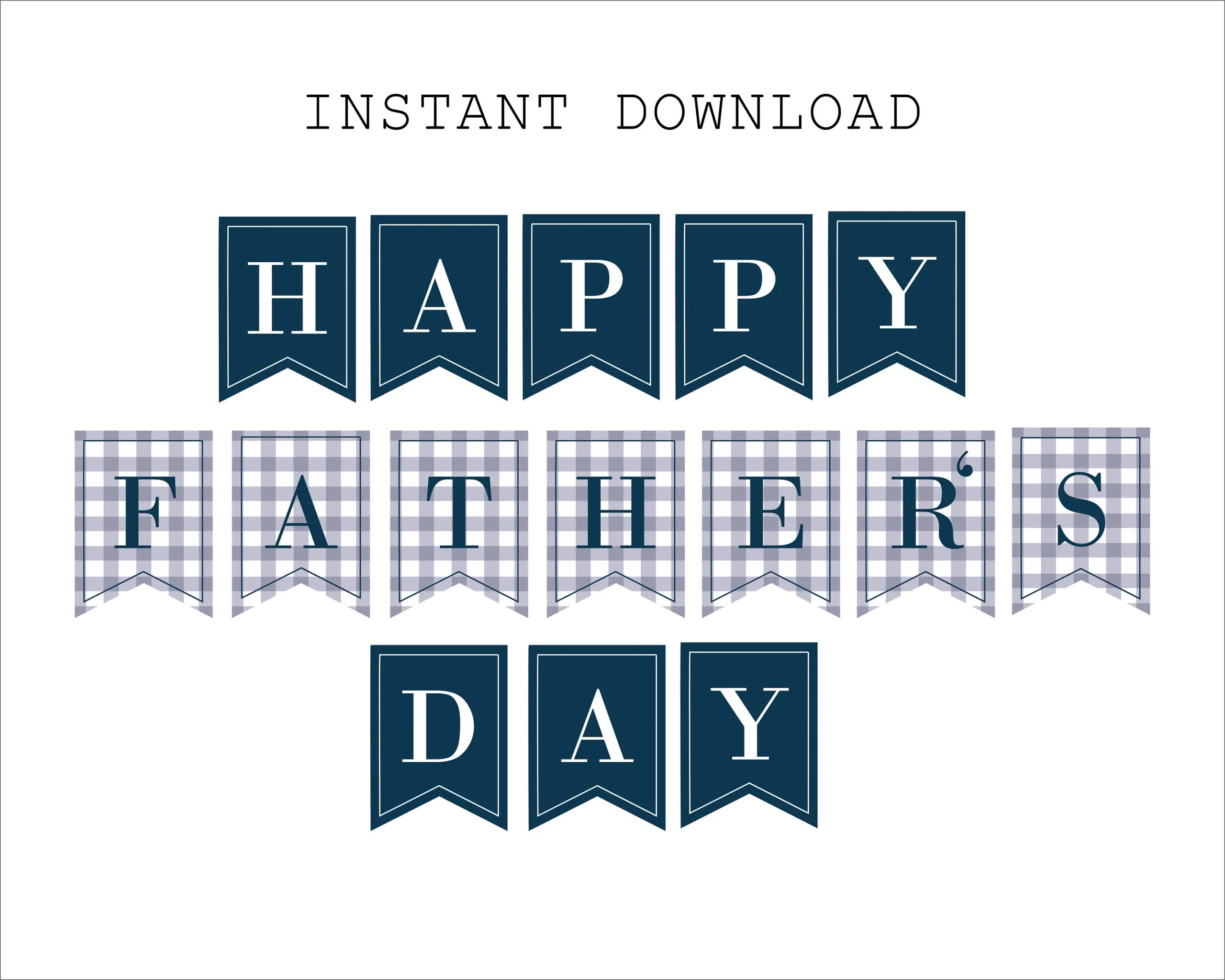 Father s Day Banner Printable INSTANT DOWNLOAD Non editable 