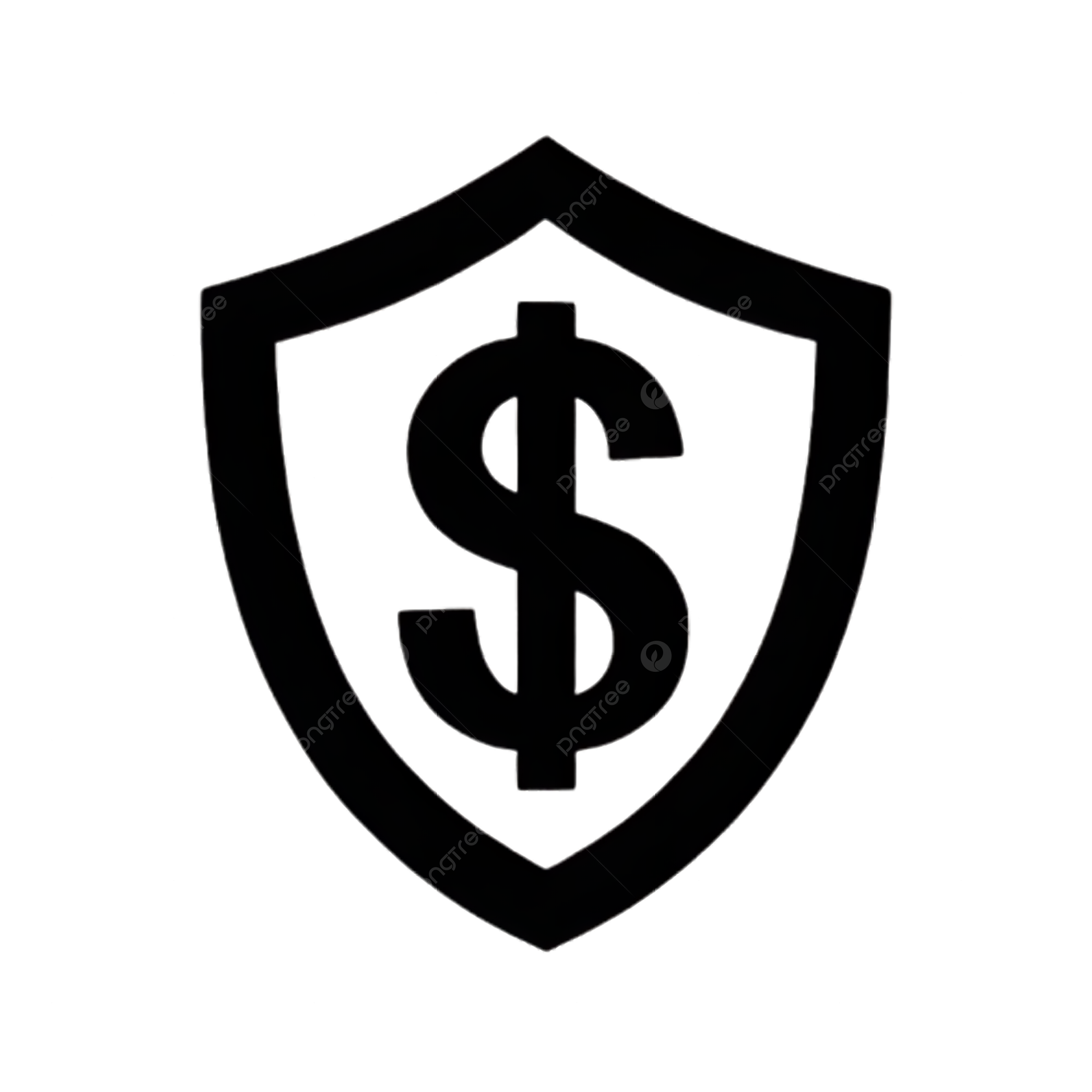 Printable Shield With Dollar Sign