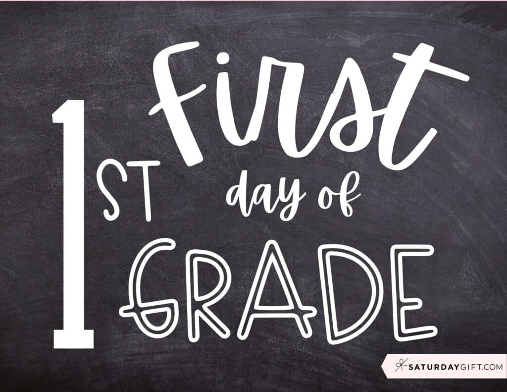 1st Grade Sign Printable