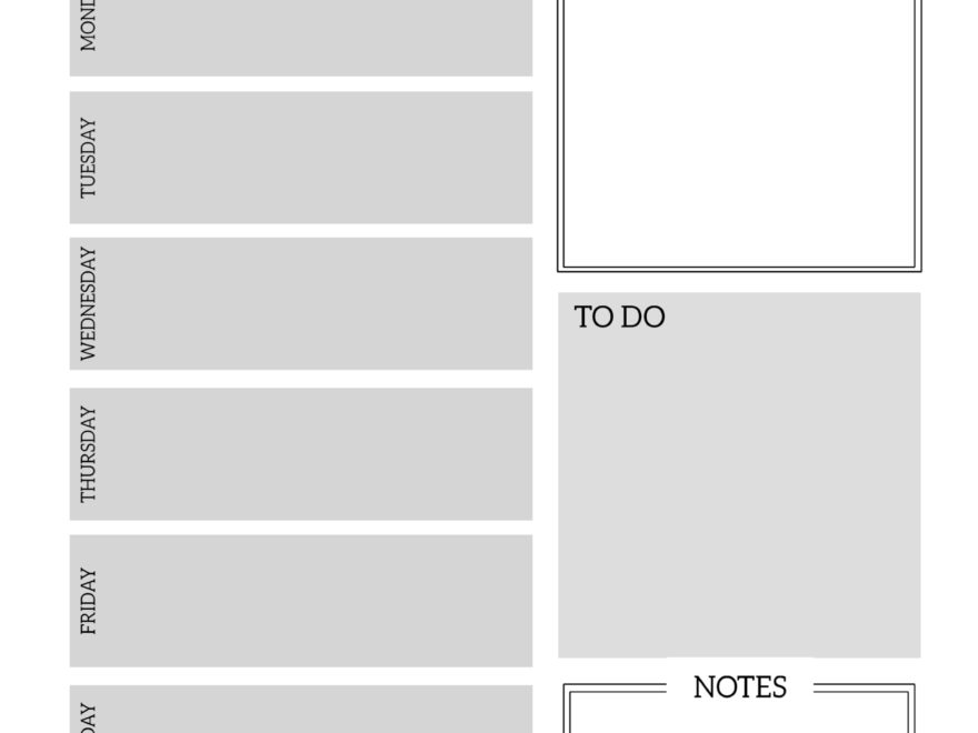 Floral Free Printable Weekly Planner Template Paper Trail Design