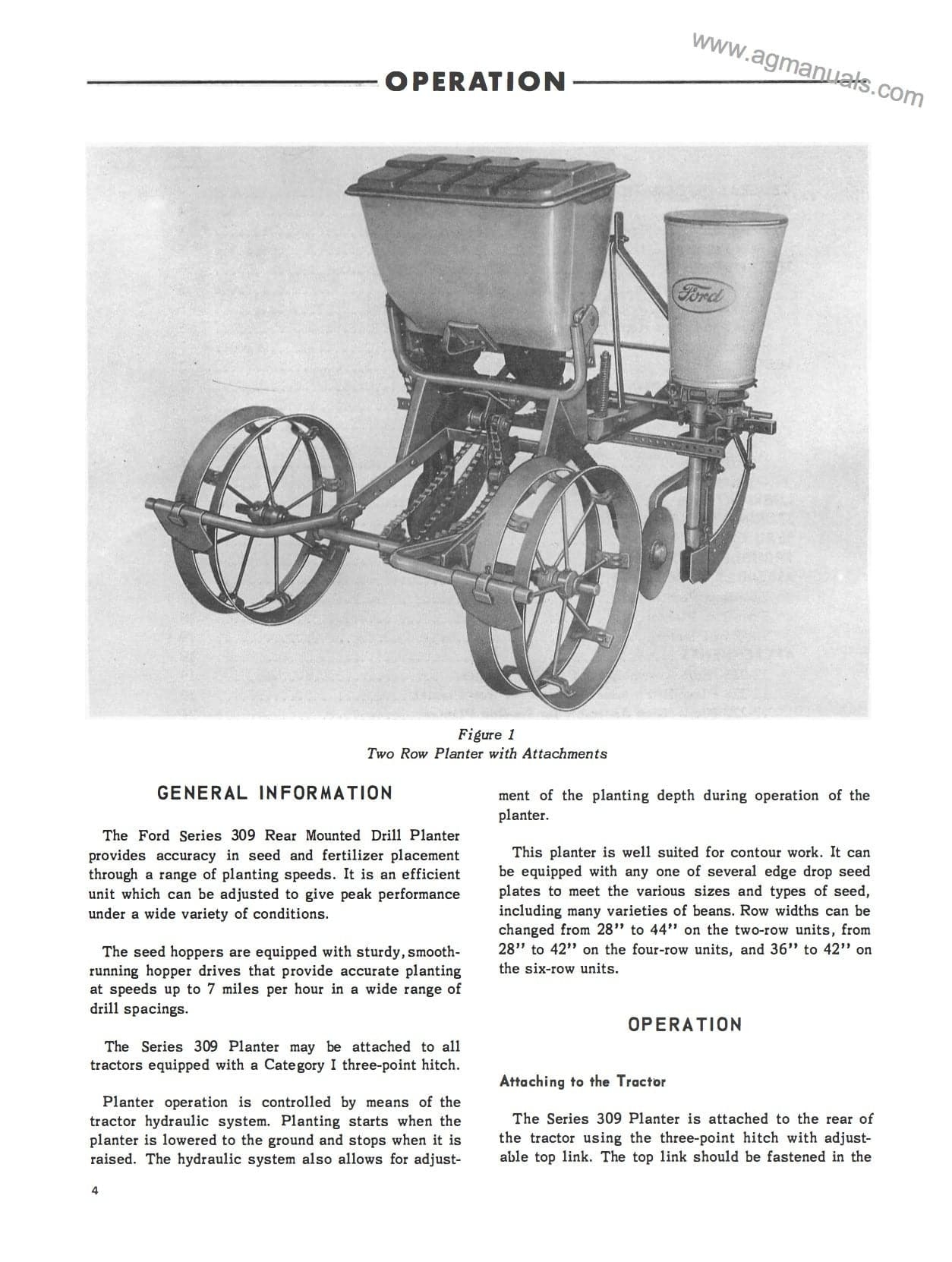 Ford 309 Planter Plate Chart Printable