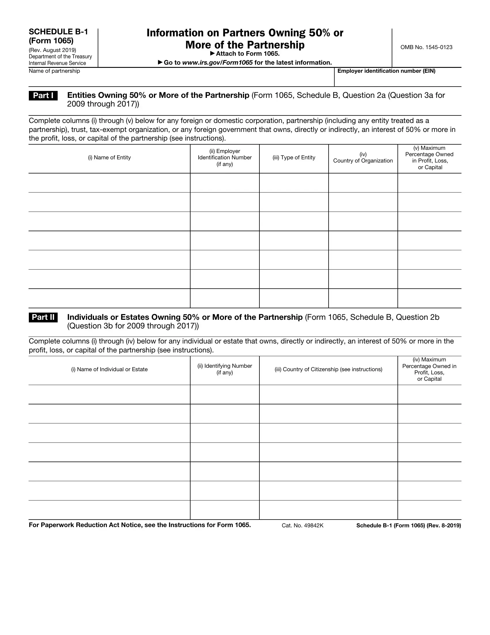 Form 1065 Schedule B 1 Fill Out Printable PDF Forms Online Form 1065 Schedule B 1 Fill Out Printable PDF Forms Online
