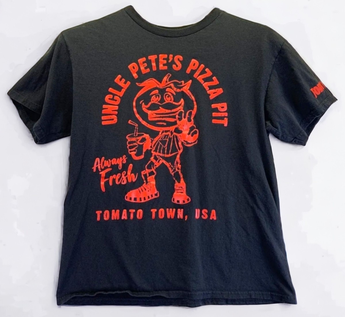 Fortnite X Large 14 16 Black Boys Uncle Pete s Pizza Pit Tomato 