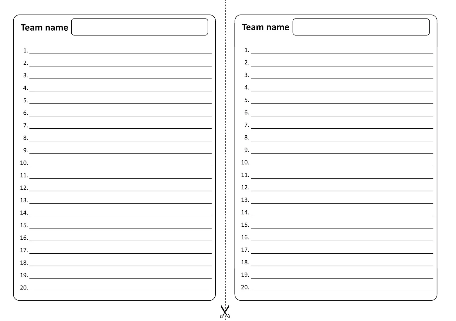 Free 20 Question Answer Sheets Instant Quizzes Free 20 Question Answer Sheets Instant Quizzes