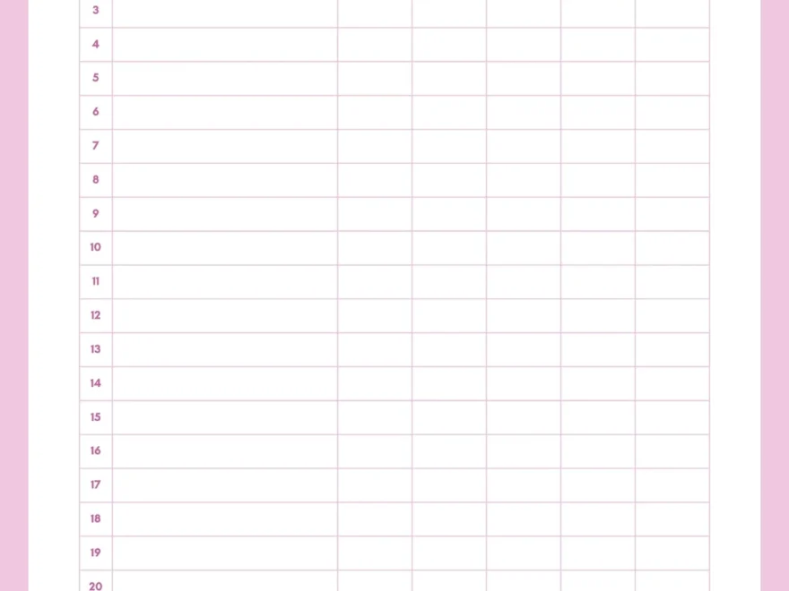 Free And Customizable Attendance Templates