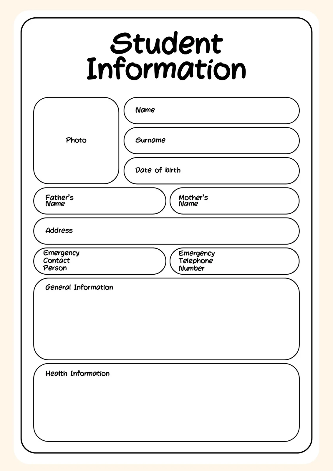 Free And Customizable Student Templates