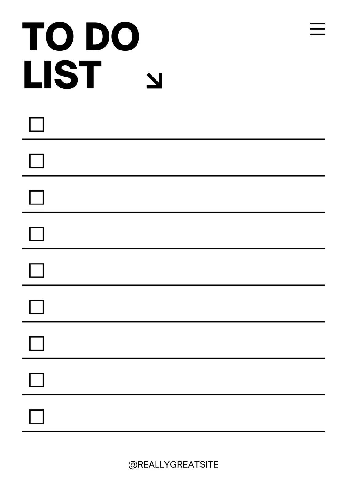Checklist Printable Todo List Checklist Printable Todo List