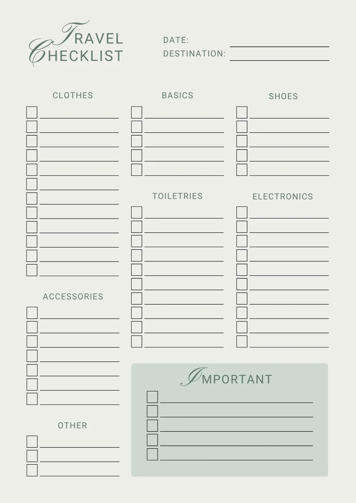 Free And Customizable Travel Checklist Templates Canva