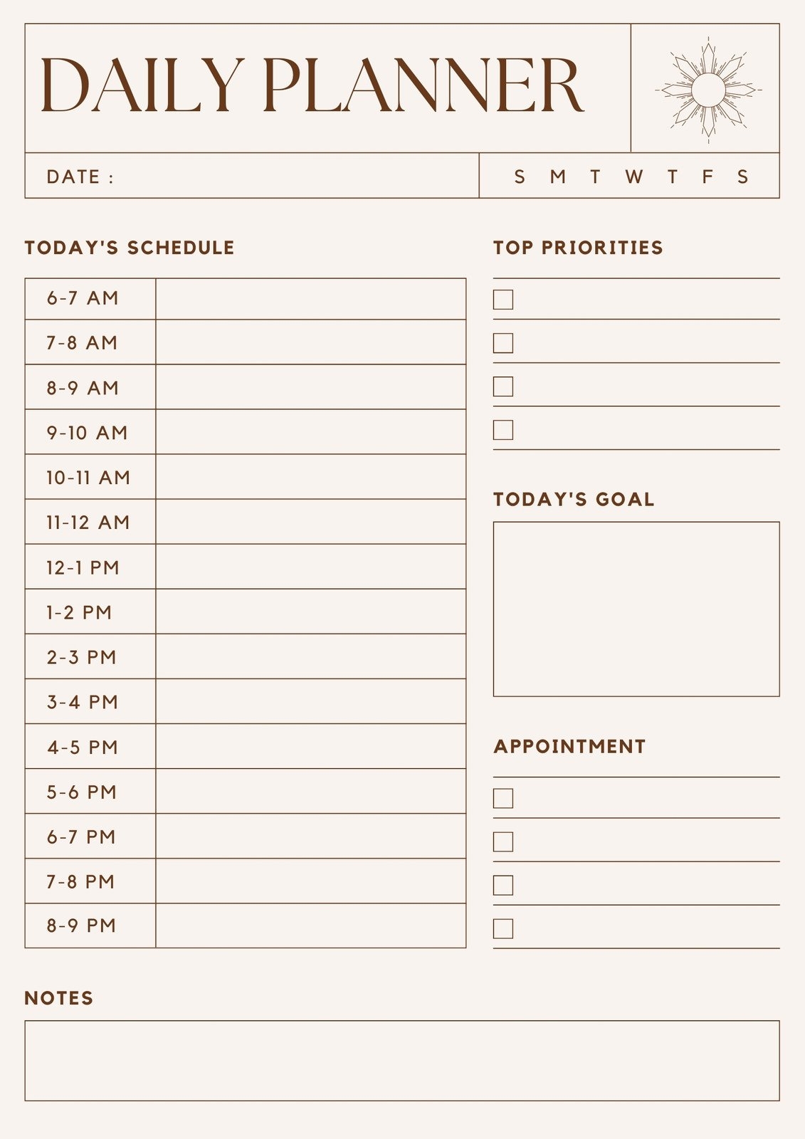 Printable Calendar Daily Daily Schedule