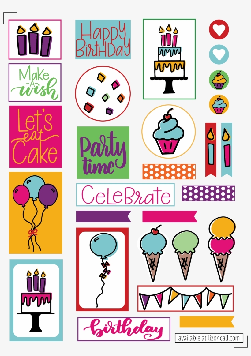 Free Birthday Planner Stickers Transparent PNG 2030x2782 Free Free Birthday Planner Stickers Transparent PNG 2030x2782 Free