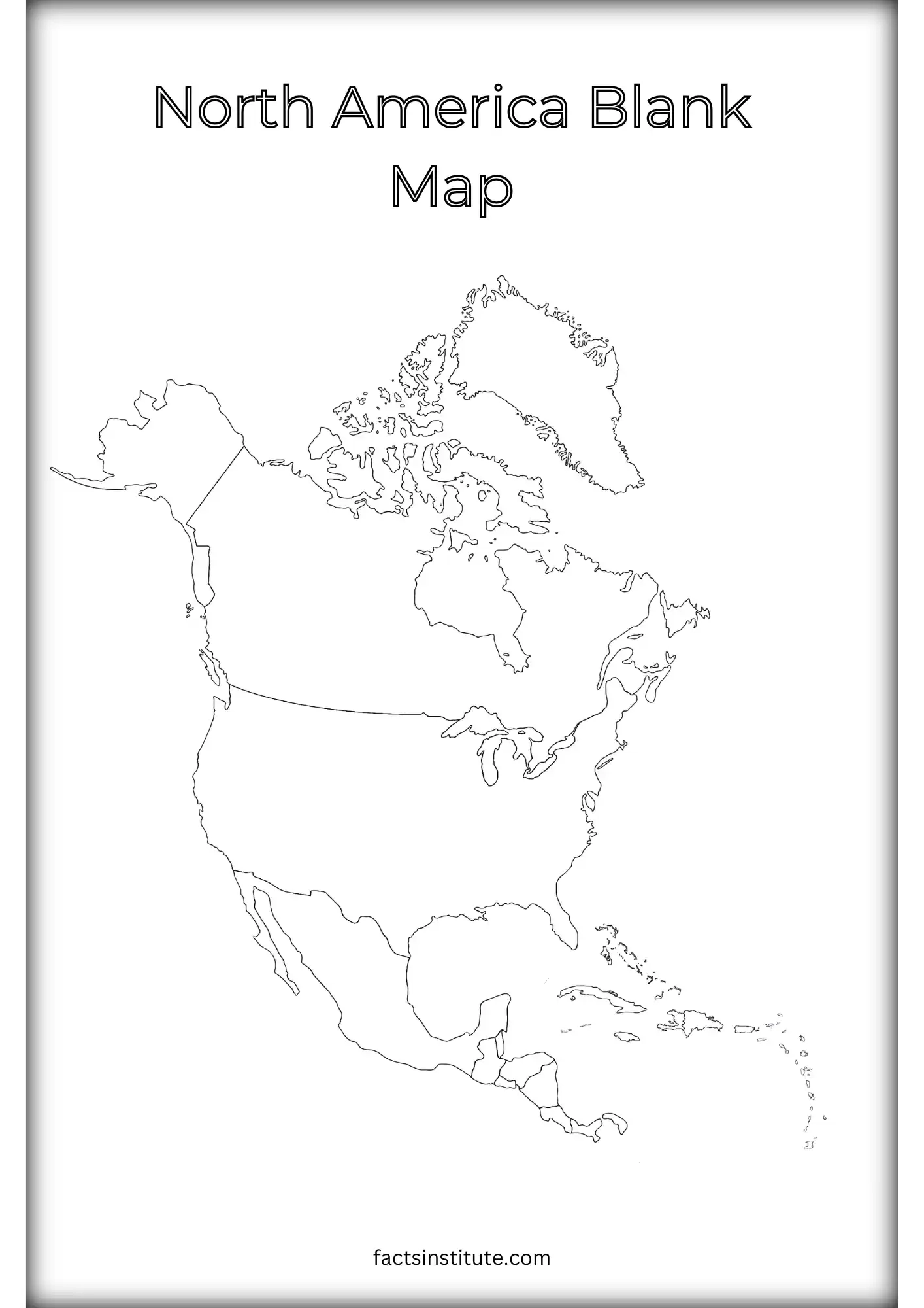 North America Geography Quiz Printable