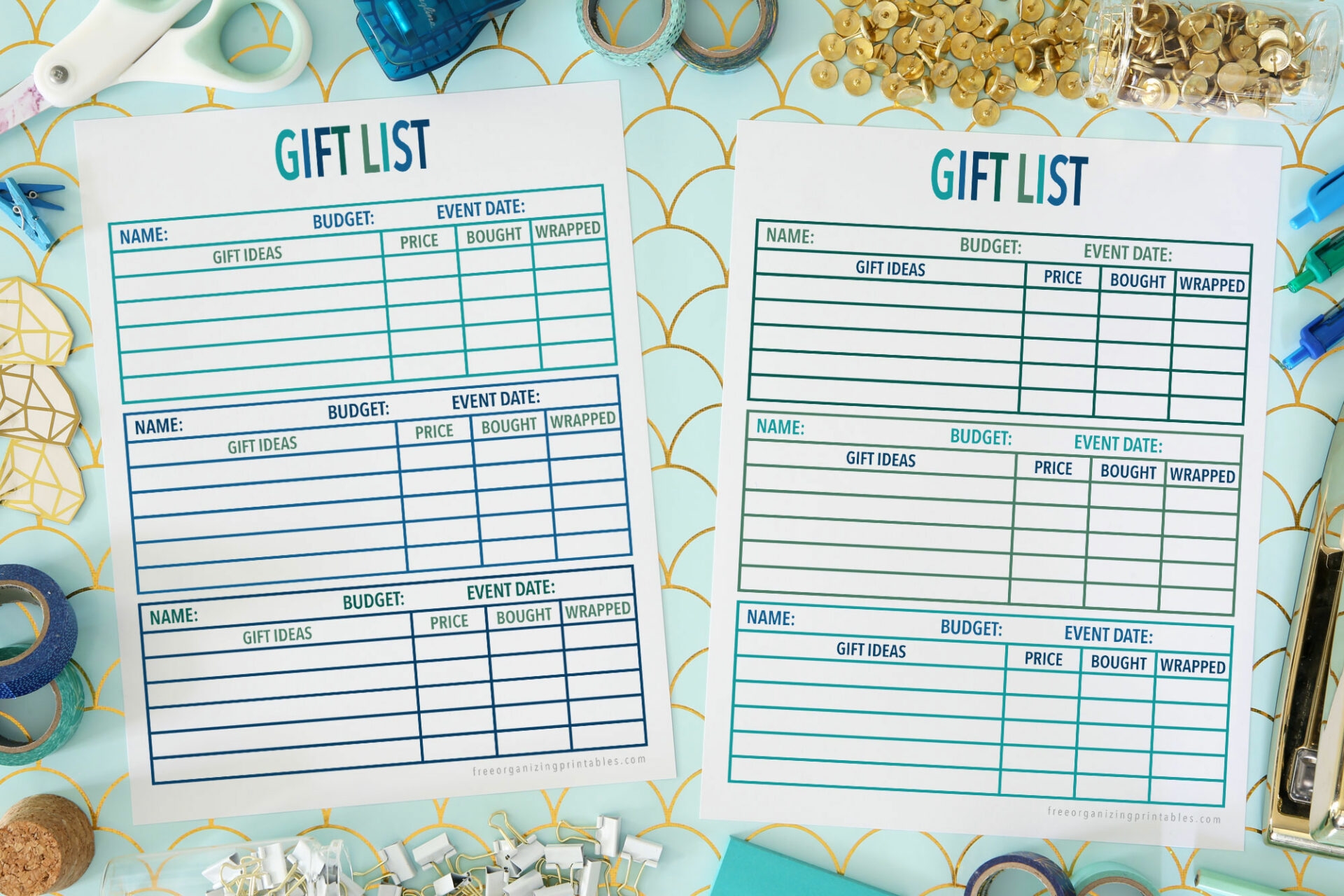 Christmas Gift Printables List Christmas Gift Printables List