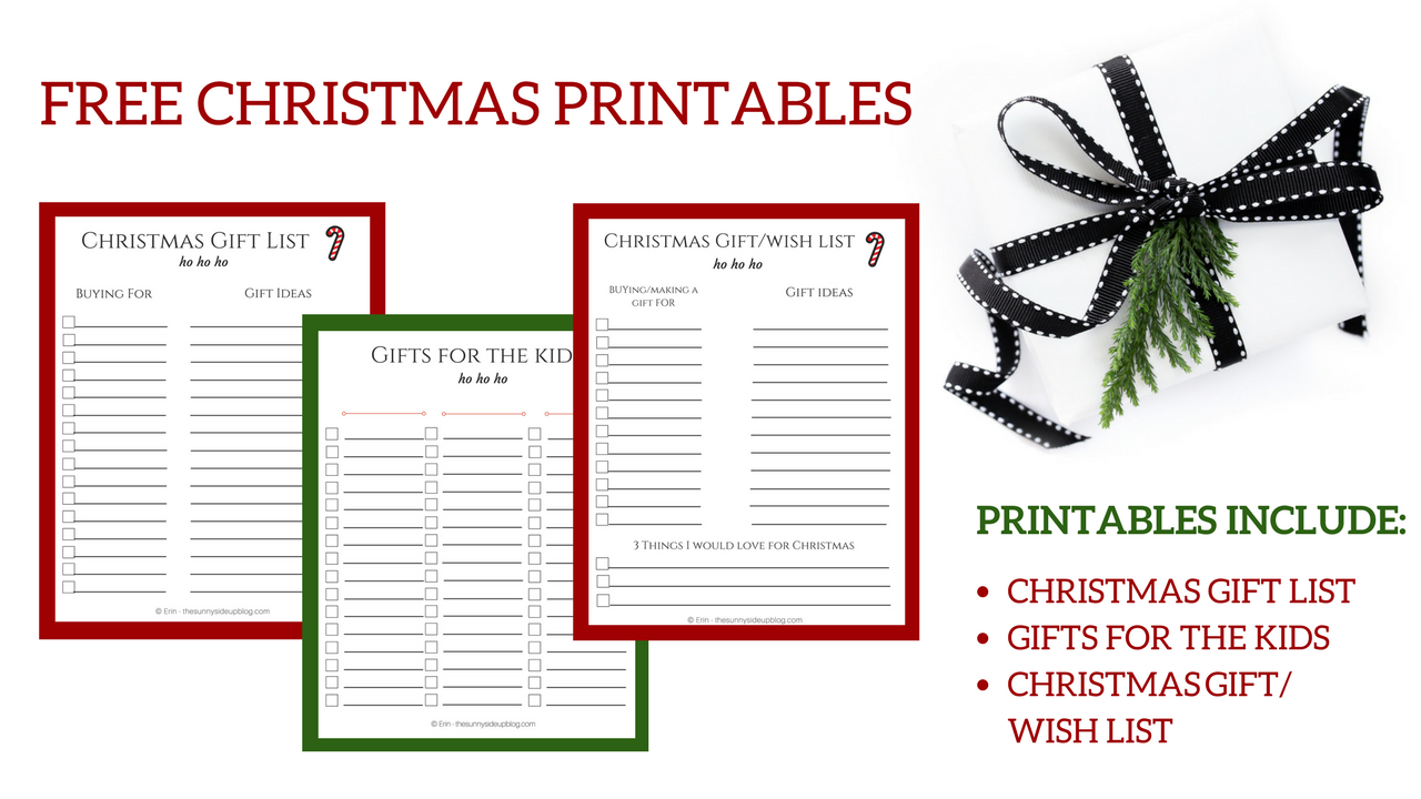 Free Christmas Printables For Organized Gift Giving The Sunny Free Christmas Printables For Organized Gift Giving The Sunny