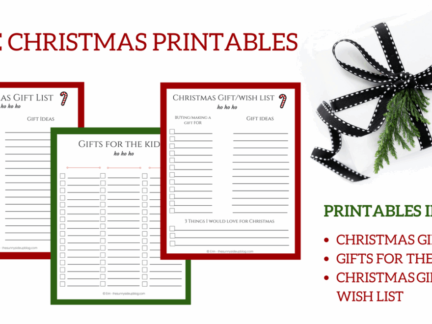 Free Christmas Printables For Organized Gift Giving The Sunny