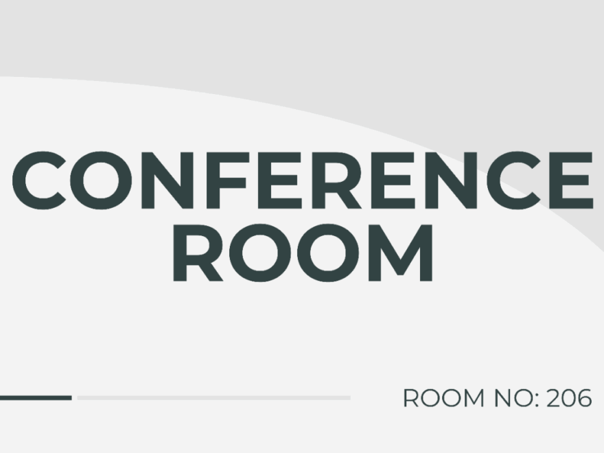 Free Conference Room Name Sign Template To Edit Online