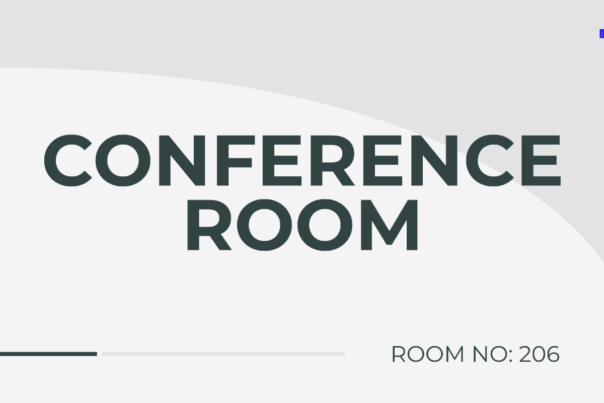 Free Conference Room Name Sign Template To Edit Online