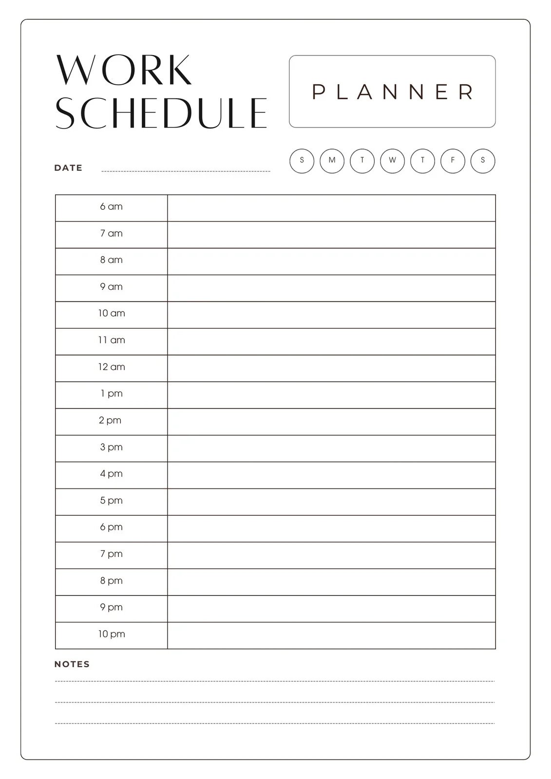 Free Custom Printable Work Schedule Planner Templates Canva Free Custom Printable Work Schedule Planner Templates Canva