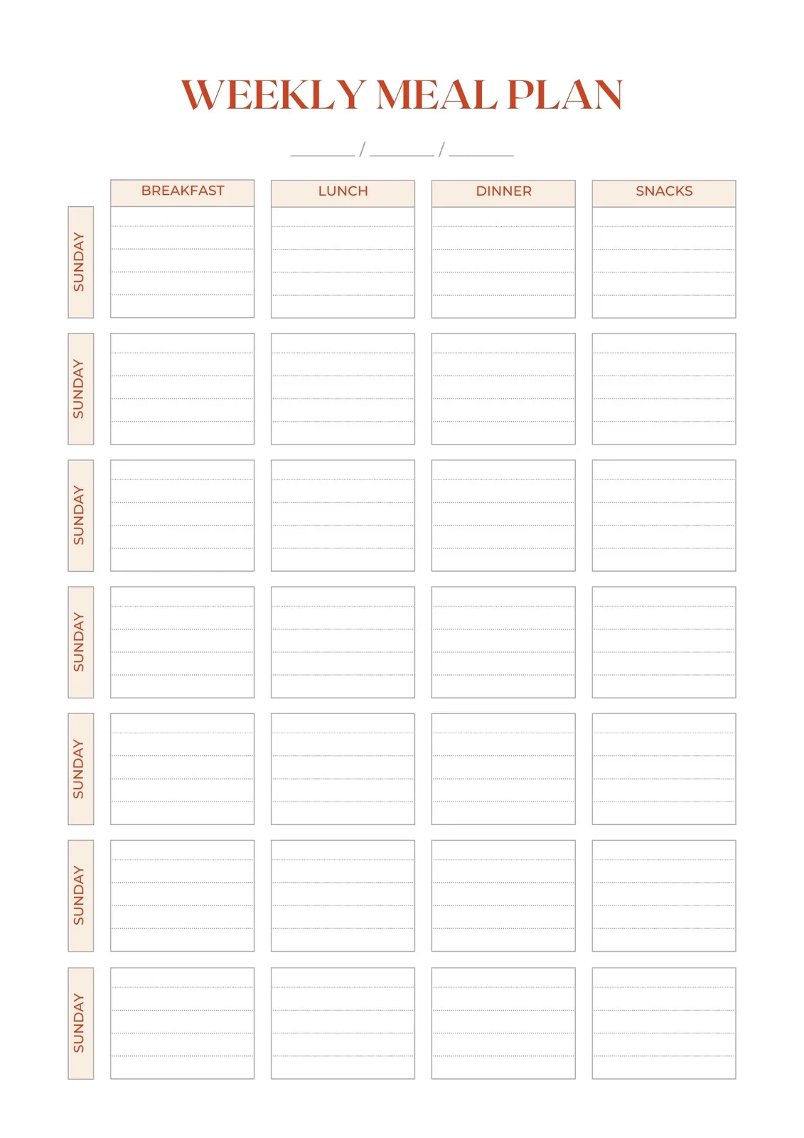 Free Customizable Meal Planner Menu Templates Canva Free Customizable Meal Planner Menu Templates Canva