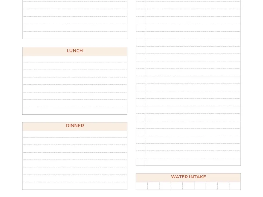 Free Customizable Meal Planner Menu Templates Canva