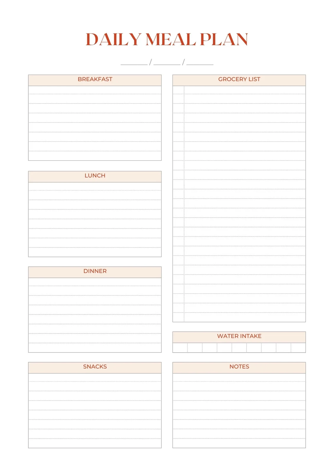Free Customizable Meal Planner Menu Templates Canva Free Customizable Meal Planner Menu Templates Canva