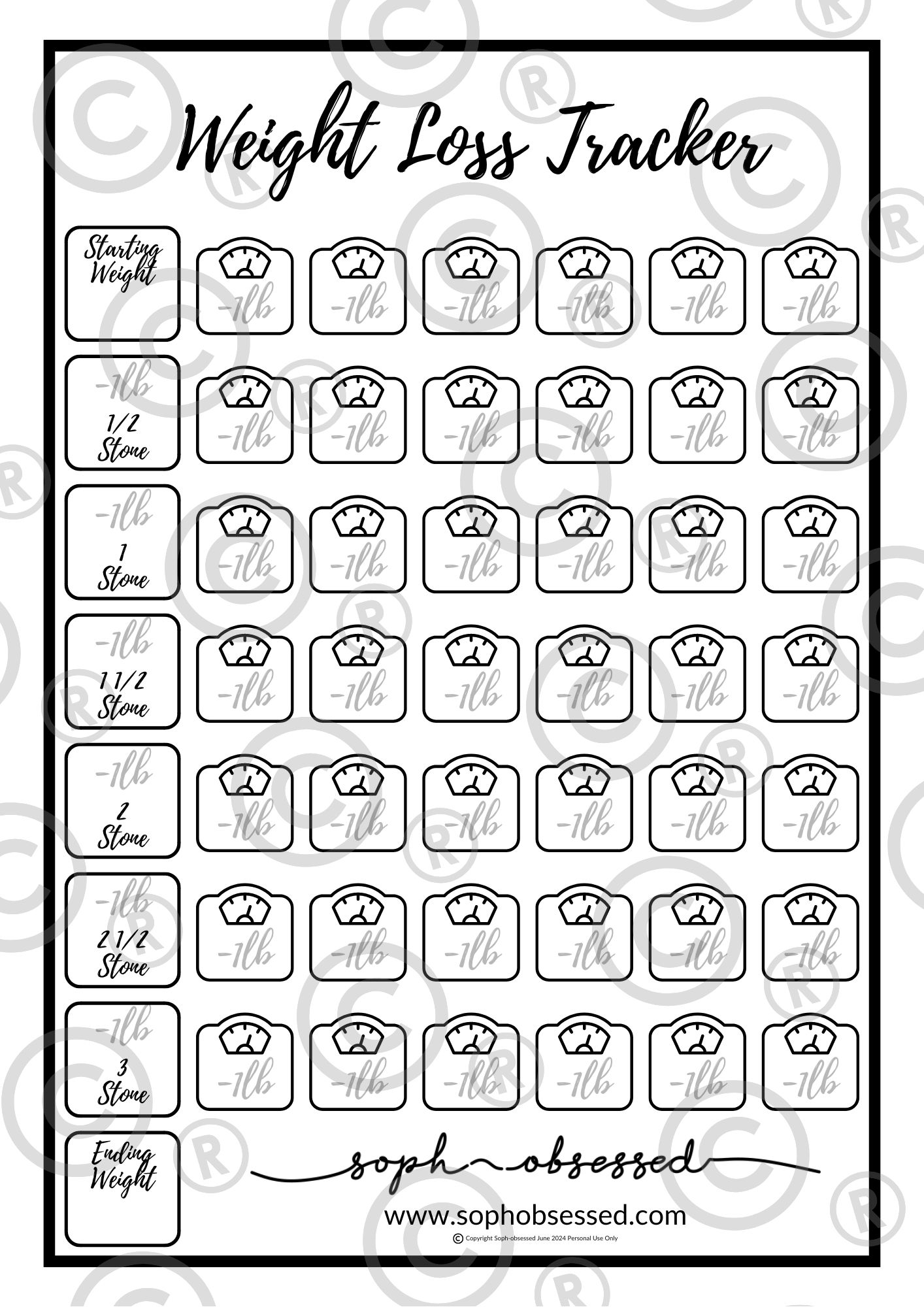 Slimming World Planner Printable Slimming World Planner Printable