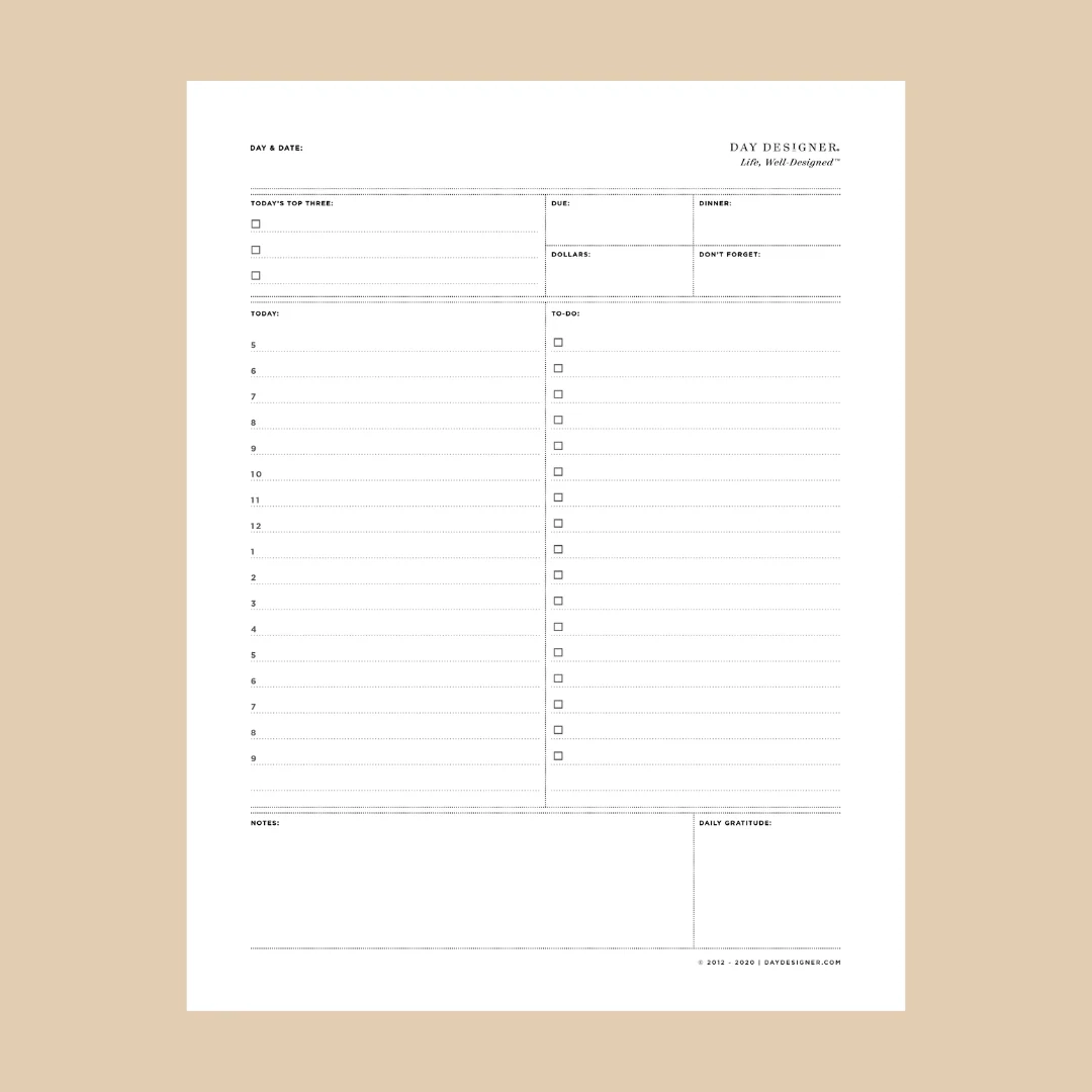 Free Planner Printable Pages