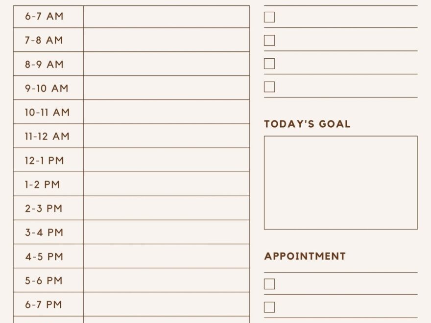 Free Daily Planner Templates To Customize Canva