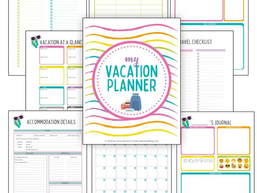 Free Family Vacation Planner Printable Feels Like Home