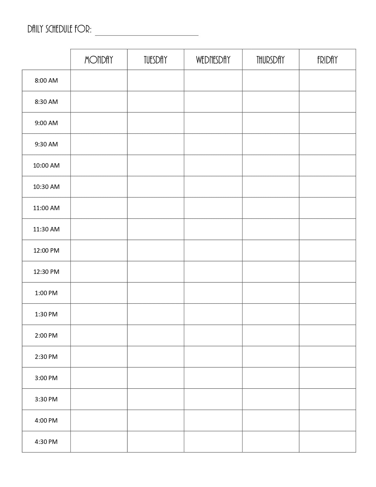 FREE Homeschool Schedule Template Editable And Printable FREE Homeschool Schedule Template Editable And Printable