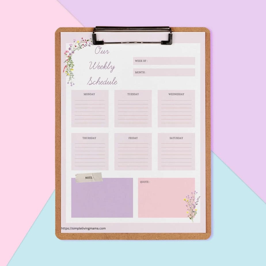 Homeschool Weekly Planner Printable Happy Planner