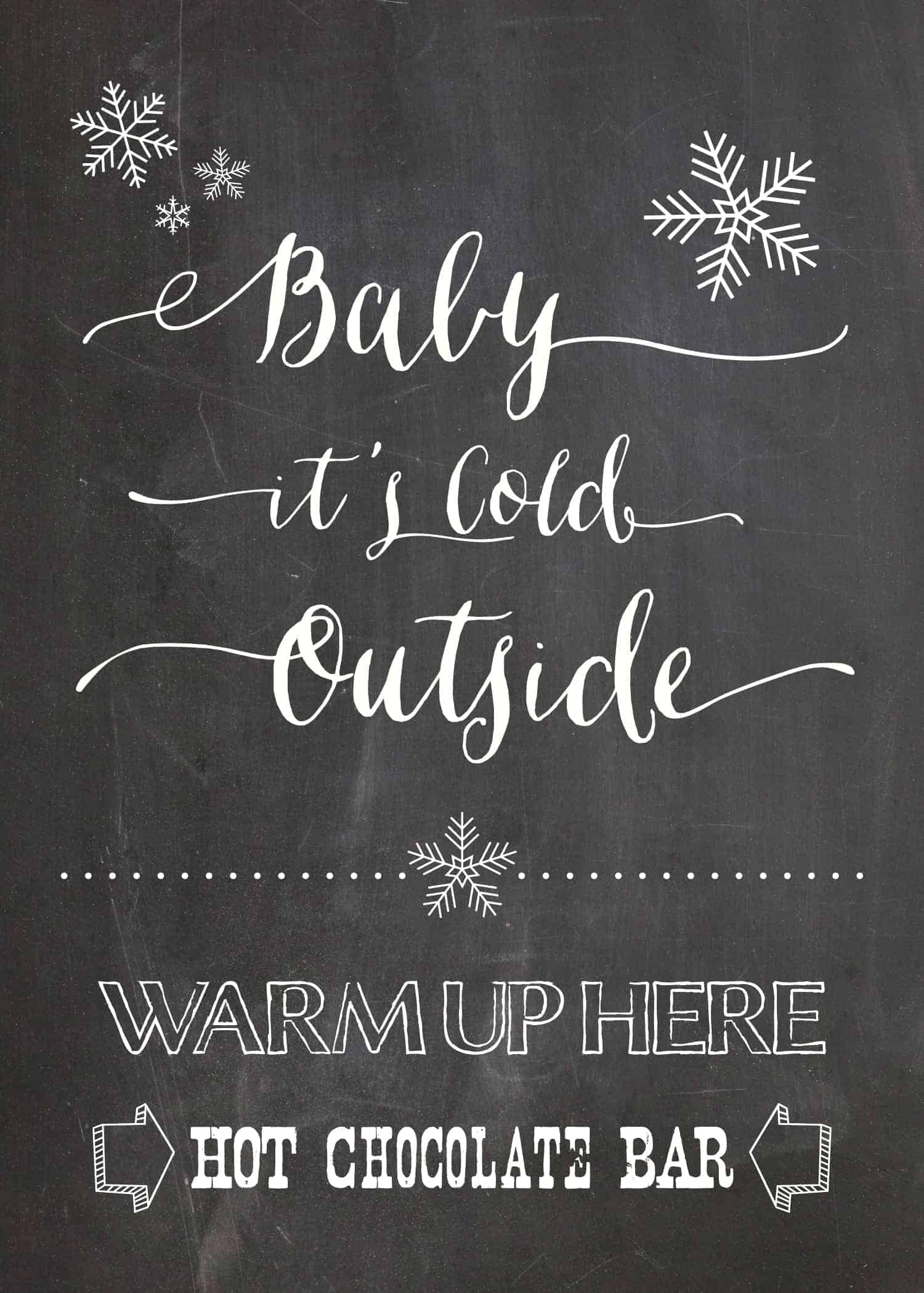 Printable Hot Chocolate Signs Printable Hot Chocolate Signs