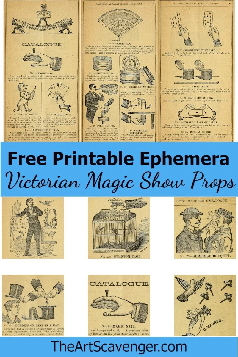 Free Magic Props Printables Victorian Vintage Ephemera From Otto Free Magic Props Printables Victorian Vintage Ephemera From Otto