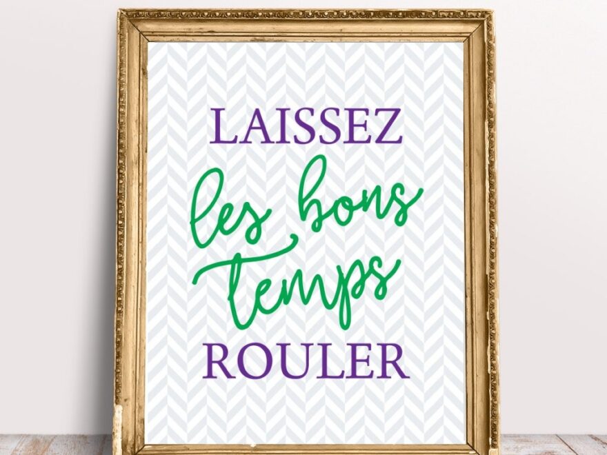 FREE Mardi Gras Printable Sign Pineapple Paper Co