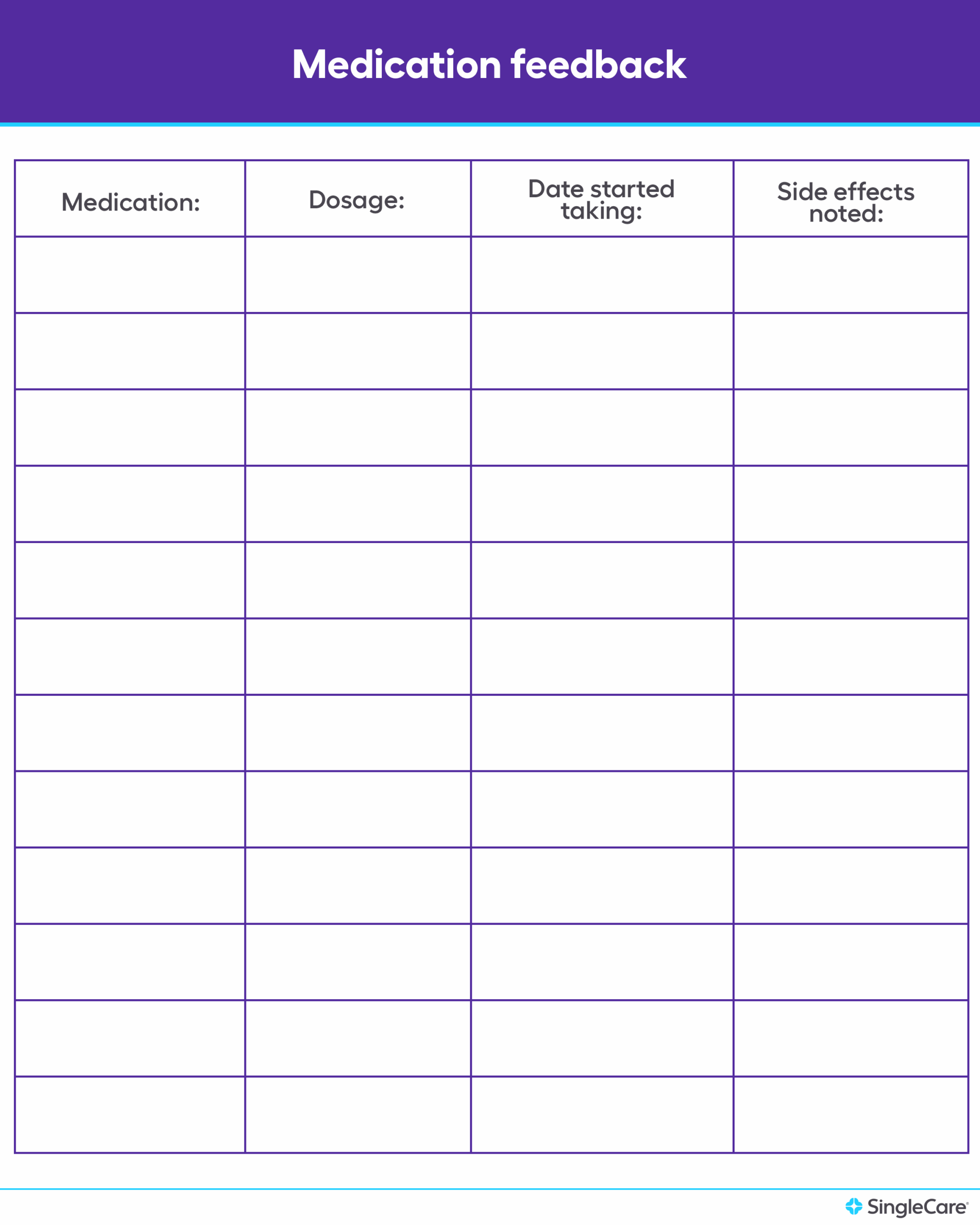 Free Printable Medication Reminder Chart Free Printable Medication Reminder Chart
