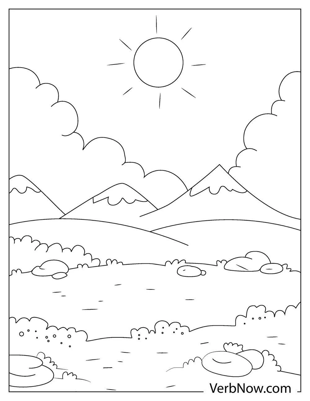 Free NATURE Coloring Pages For Download Printable PDF 
