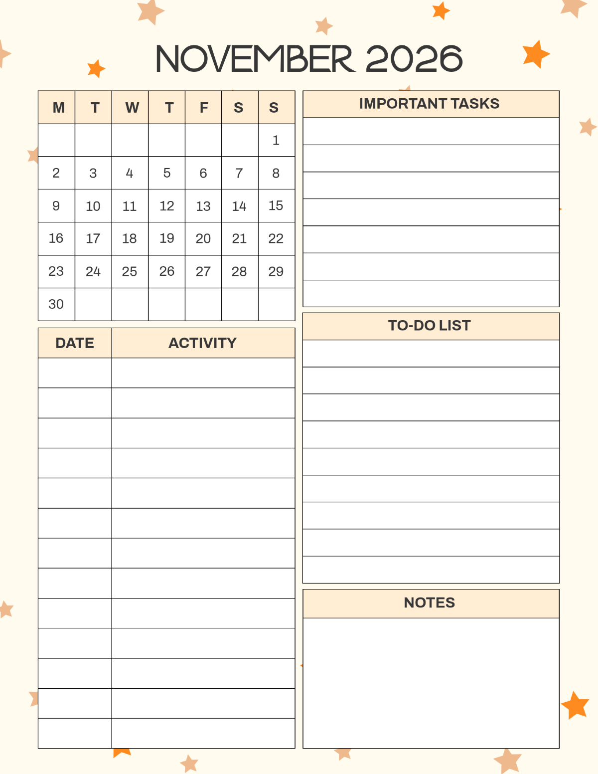 2026 Daily To List Printable Template 2026 Daily To List Printable Template