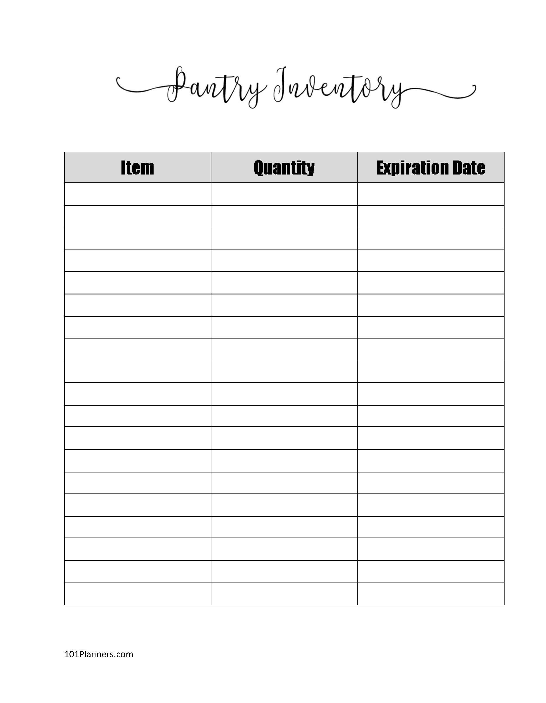 Free Online Printable Pantry Inventory List Access Anywhere Free Online Printable Pantry Inventory List Access Anywhere